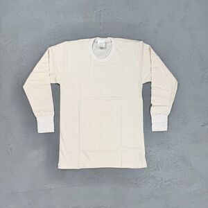 Vintage Deadstock Italian Military Wool & Cotton Blend Under Shirt Men's M